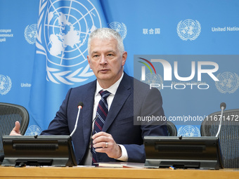 Scott Andersen, Deputy Humanitarian Coordinator and Director of the United Nations Relief and Works Agency for Palestine Refugees in the Nea...