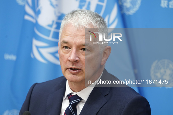 Scott Andersen, Deputy Humanitarian Coordinator and Director of the United Nations Relief and Works Agency for Palestine Refugees in the Nea...