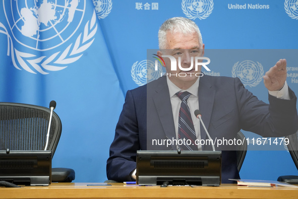 Scott Andersen, Deputy Humanitarian Coordinator and Director of the United Nations Relief and Works Agency for Palestine Refugees in the Nea...