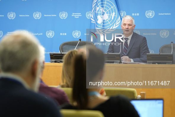 Scott Andersen, Deputy Humanitarian Coordinator and Director of the United Nations Relief and Works Agency for Palestine Refugees in the Nea...