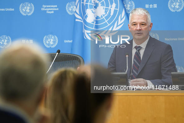 Scott Andersen, Deputy Humanitarian Coordinator and Director of the United Nations Relief and Works Agency for Palestine Refugees in the Nea...