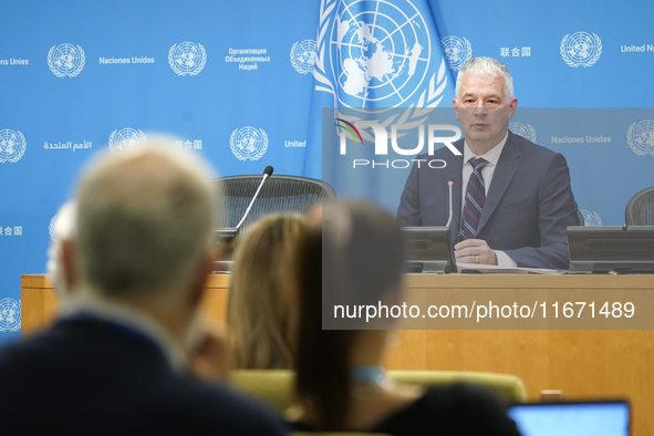 Scott Andersen, Deputy Humanitarian Coordinator and Director of the United Nations Relief and Works Agency for Palestine Refugees in the Nea...