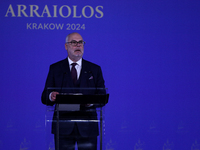 President of Estonia Alar Karis attends the meeting of the presidents of the Arraiolos group at Wawel Castle in Krakow, Poland, on October 1...