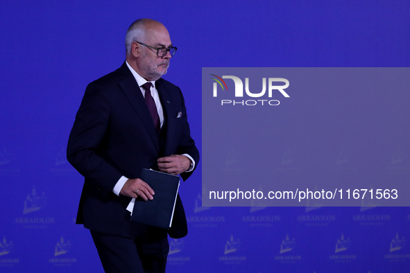 President of Estonia Alar Karis attends the meeting of the presidents of the Arraiolos group at Wawel Castle in Krakow, Poland, on October 1...