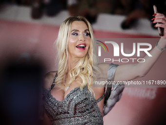 Valeria Marini attends the ''Berlinguer - The Great Ambition'' (Berlinguer - La grande ambizione) red carpet during the 18th Rome Film Festi...