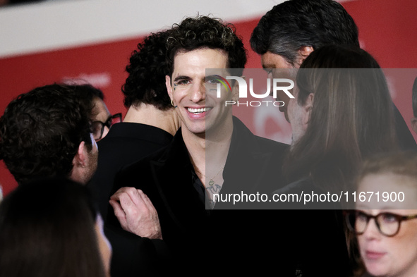 Achille Lauro attends the ''Berlinguer - The Great Ambition'' (Berlinguer - La grande ambizione) red carpet during the 18th Rome Film Festiv...