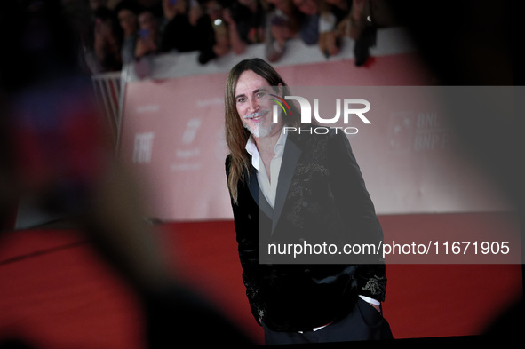 Manuel Agnelli attends the ''Berlinguer - The Great Ambition'' (Berlinguer - La grande ambizione) red carpet during the 18th Rome Film Festi...