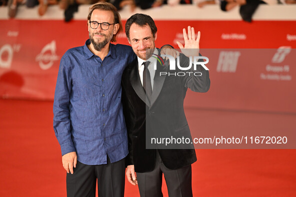 Andrea Segre and Elio Germano attend the ''Berlinguer - The Great Ambition'' (Berlinguer - La grande ambizione) red carpet during the 18th R...