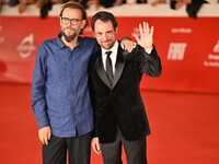 Andrea Segre and Elio Germano attend the ''Berlinguer - The Great Ambition'' (Berlinguer - La grande ambizione) red carpet during the 18th R...