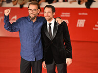 Andrea Segre and Elio Germano attend the ''Berlinguer - The Great Ambition'' (Berlinguer - La grande ambizione) red carpet during the 18th R...