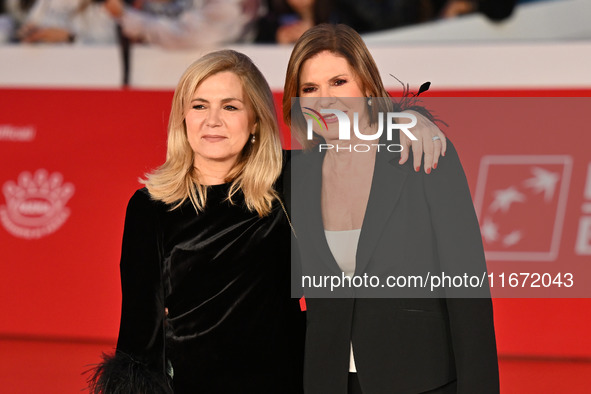 Laura Berlinguer and Bianca Berlinguer attend the ''Berlinguer - The Great Ambition'' (Berlinguer - La grande ambizione) red carpet during t...