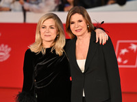 Laura Berlinguer and Bianca Berlinguer attend the ''Berlinguer - The Great Ambition'' (Berlinguer - La grande ambizione) red carpet during t...