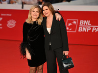 Laura Berlinguer and Bianca Berlinguer attend the ''Berlinguer - The Great Ambition'' (Berlinguer - La grande ambizione) red carpet during t...