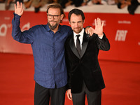 Andrea Segre and Elio Germano attend the ''Berlinguer - The Great Ambition'' (Berlinguer - La grande ambizione) red carpet during the 18th R...