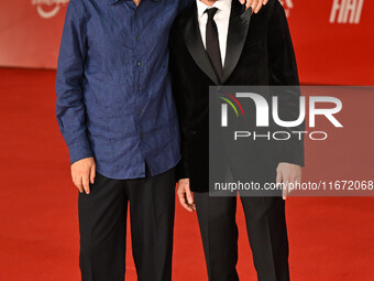 Andrea Segre and Elio Germano attend the ''Berlinguer - The Great Ambition'' (Berlinguer - La grande ambizione) red carpet during the 18th R...