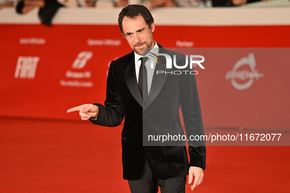 Elio Germano attends the ''Berlinguer - The Great Ambition'' (Berlinguer - La grande ambizione) red carpet during the 18th Rome Film Festiva...