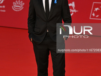 Lino Guanciale attends the ''Berlinguer - The Great Ambition'' (Berlinguer - La grande ambizione) red carpet during the 18th Rome Film Festi...