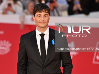 Lino Guanciale attends the ''Berlinguer - The Great Ambition'' (Berlinguer - La grande ambizione) red carpet during the 18th Rome Film Festi...