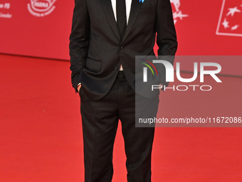 Lino Guanciale attends the ''Berlinguer - The Great Ambition'' (Berlinguer - La grande ambizione) red carpet during the 18th Rome Film Festi...