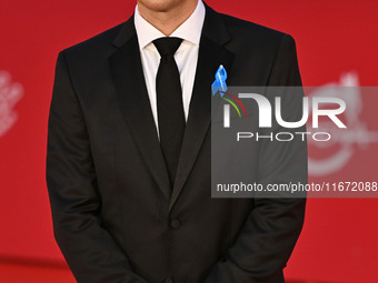 Lino Guanciale attends the ''Berlinguer - The Great Ambition'' (Berlinguer - La grande ambizione) red carpet during the 18th Rome Film Festi...