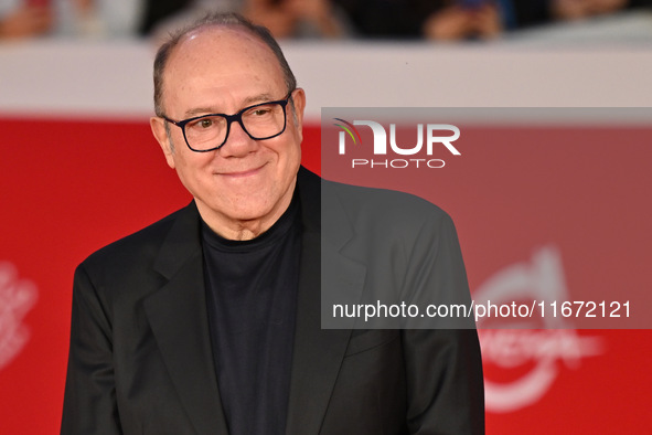 Carlo Verdone attends the ''Berlinguer - The Great Ambition'' (Berlinguer - La grande ambizione) red carpet during the 18th Rome Film Festiv...