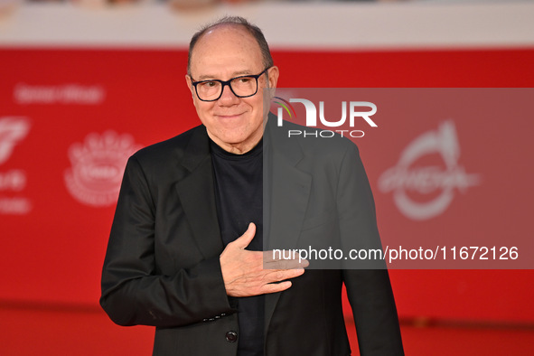 Carlo Verdone attends the ''Berlinguer - The Great Ambition'' (Berlinguer - La grande ambizione) red carpet during the 18th Rome Film Festiv...