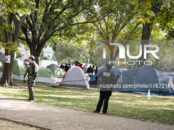 In Washington, DC, on October 14, an Indian tribe from San Francisco rides on horses and makes it to the National Mall, where they have been...