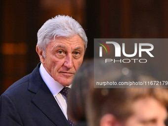 Antonio Bassolino attends the ''Berlinguer - The Great Ambition'' (Berlinguer - La grande ambizione) red carpet during the 18th Rome Film Fe...