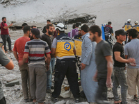 Russian airstrikes on Idlib Province in northwestern Syria, an area under opposition control, resulted in the killing of 10 civilians and th...