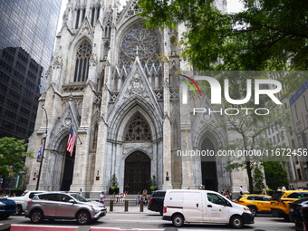  St Patrick's Cathedral at 5th Ave in Manhattan, New York City, United States of America on July 6th, 2024. (