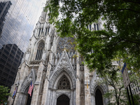  St Patrick's Cathedral at 5th Ave in Manhattan, New York City, United States of America on July 6th, 2024. (