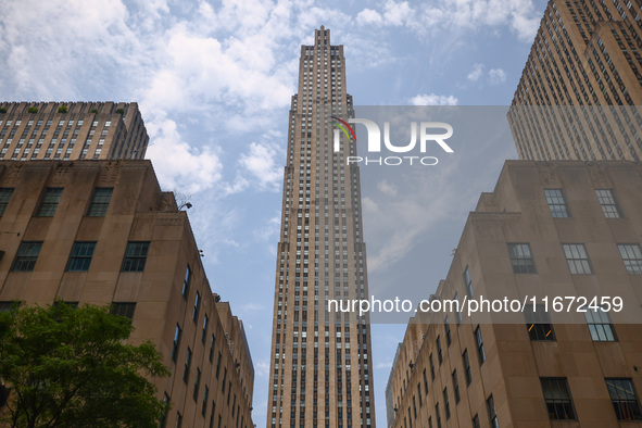 Rockefeller Center building in Manhattan, New York City, United States of America on July 6th, 2024. 