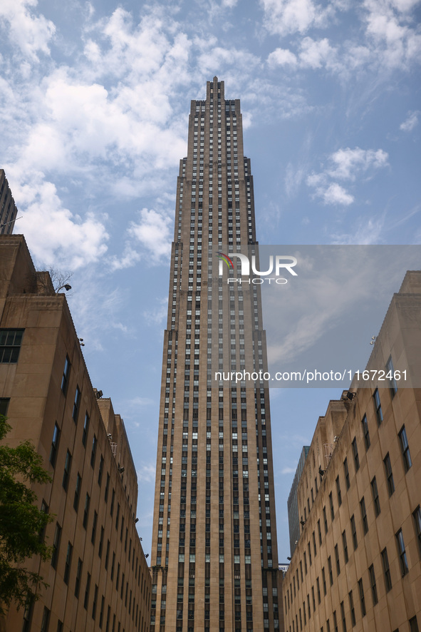 Rockefeller Center building in Manhattan, New York City, United States of America on July 6th, 2024. 