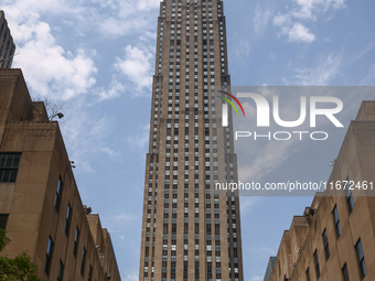 Rockefeller Center building in Manhattan, New York City, United States of America on July 6th, 2024. (