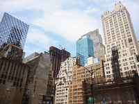 New and old architecture in Manhattan, New York City, United States of America on July 6th, 2024. (