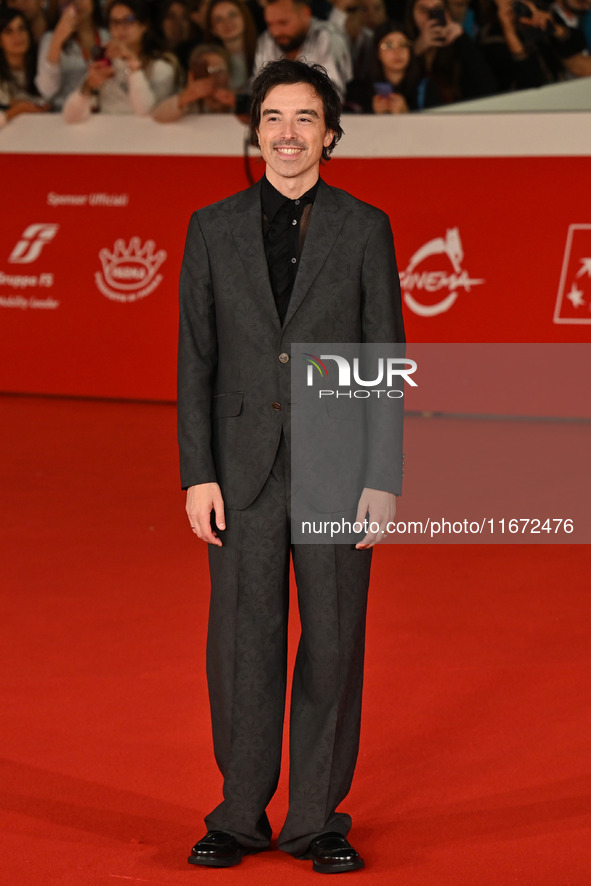 Diodato attends the ''Berlinguer - The Great Ambition'' (Berlinguer - La grande ambizione) red carpet during the 18th Rome Film Festival at...