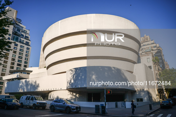 Solomon R. Guggenheim Museum building designed by Frank Lloyd Wright. New York City, United States of America on July 6th, 2024. 