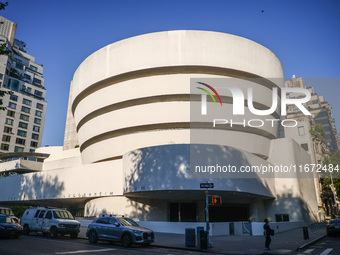 Solomon R. Guggenheim Museum building designed by Frank Lloyd Wright. New York City, United States of America on July 6th, 2024. (