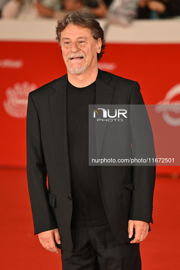 Giorgio Tirabassi attends the ''Berlinguer - The Great Ambition'' (Berlinguer - La grande ambizione) red carpet during the 18th Rome Film Fe...