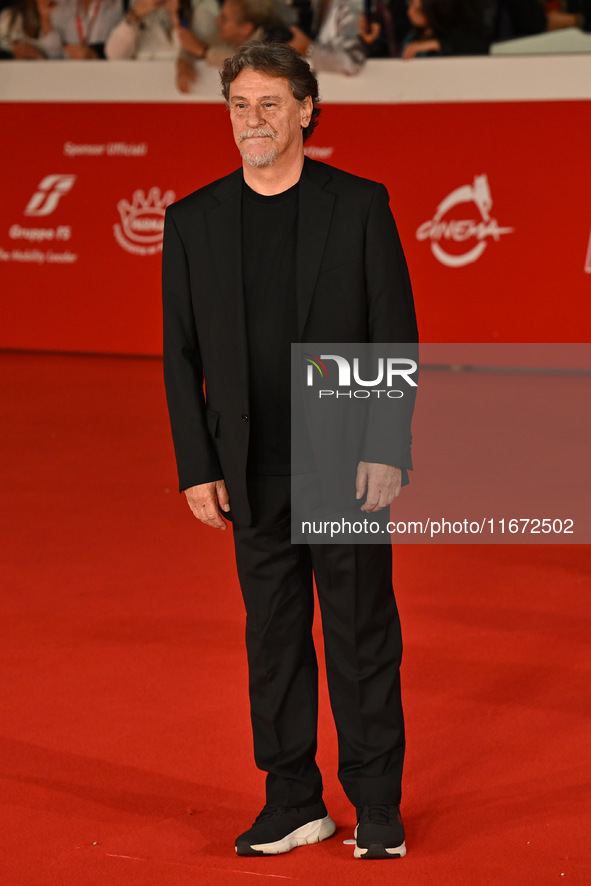 Giorgio Tirabassi attends the ''Berlinguer - The Great Ambition'' (Berlinguer - La grande ambizione) red carpet during the 18th Rome Film Fe...