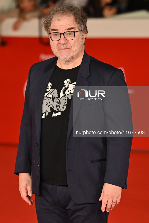 Andrea Pennacchi attends the ''Berlinguer - The Great Ambition'' (Berlinguer - La grande ambizione) red carpet during the 18th Rome Film Fes...