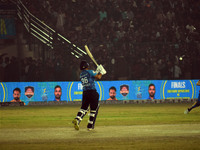 Shreevats Goswami of Southern Superstars is caught during the finals of the Legends League Cricket T20 match between Southern Superstars and...