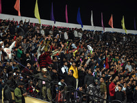 A general view of spectators during the finals of the Legends League Cricket T20 match between Southern Superstars and Konark Suryas Odisha...