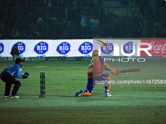 Jesse Ryder of Konark Suryas Odisha bats during the finals of the Legends League Cricket T20 match between Southern Superstars and Konark Su...