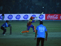 Kevin O'Brien of Konark Suryas Odisha bats during the finals of the Legends League Cricket T20 match between Southern Superstars and Konark...