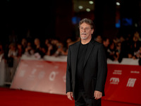 Giorgio Tirabassi attends the ''Berlinguer - The Great Ambition'' red carpet during the 18th Rome Film Festival at Auditorium Parco Della Mu...