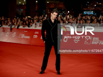 Achille Lauro attends the ''Berlinguer - The Great Ambition'' (Berlinguer - La grande ambizione) red carpet during the 18th Rome Film Festiv...