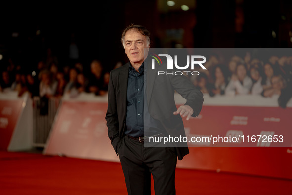 Francesco Acquaroli attends the ''Berlinguer - The Great Ambition'' red carpet during the 18th Rome Film Festival at Auditorium Parco Della...