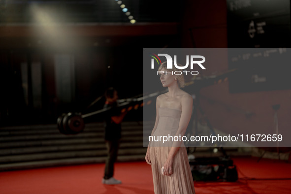 Elena Radonicich attends the ''Berlinguer - The Great Ambition'' (Berlinguer - La grande ambizione) red carpet during the 18th Rome Film Fes...