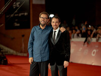 Andrea Segre and Elio Germano attend the ''Berlinguer - The Great Ambition'' (Berlinguer - La grande ambizione) red carpet during the 18th R...